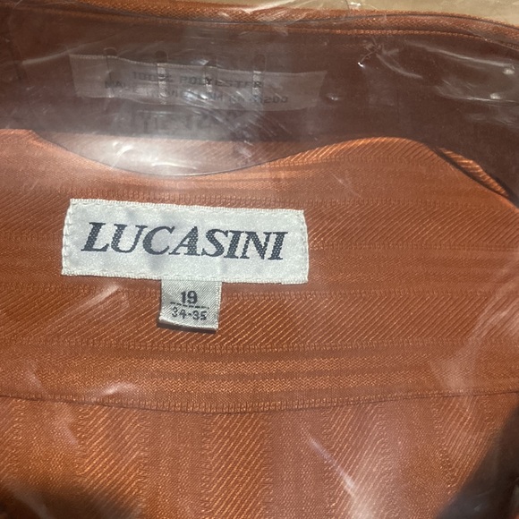 Lucasini Rust Color Dress Shirt - Picture 2 of 4